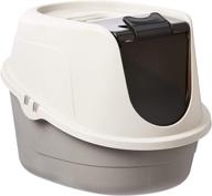 no-mess hooded cat litter box by amazon basics - available in various sizes logo