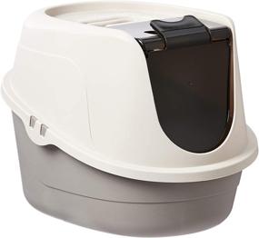 img 4 attached to No-Mess Hooded Cat Litter Box by Amazon Basics - Available in Various Sizes