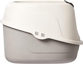 img 2 attached to No-Mess Hooded Cat Litter Box by Amazon Basics - Available in Various Sizes