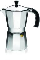 ☕ imusa usa большая алюминиевая кофеварка на плите 9 чашек classic italian and cuban espresso maker - подлинное приготовление кофе дома (b120-44v) логотип