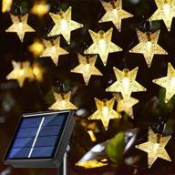 windpnn solar string lights outdoor: 30ft 50led star string lights for christmas decorations - waterproof & energy efficient логотип