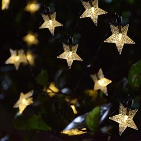 img 3 attached to Windpnn Solar String Lights Outdoor: 30ft 50LED Star String Lights for Christmas Decorations - Waterproof & Energy Efficient