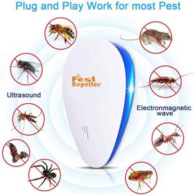 img 3 attached to Tosreny Ultrasonic Pest Repeller - Effective Indoor Bug Repellent Plug, 6 Pack - Repel Mice, Roaches, Ants, Spiders & More