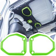 opall car inner top roof speaker frame cover trim decor abs interior accessories for 2018-2021 jeep wrangler jl jlu &amp logo