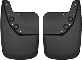 img 2 attached to 🚗 Husky Liners 57911 Custom Rear Mud Guards for 2007-2013 Toyota Tundra - Black