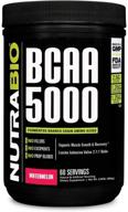 порошок nutrabio bcaa 5000: веганские ферментированные всаа для роста сухих мышц, восстановления и выносливости - нулевое содержание жиров, сахара и углеводов - 60 порций (арбуз) логотип