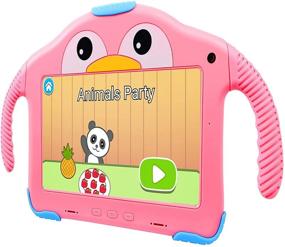 img 4 attached to 7 inch WiFi Kids Tablet for Toddlers with HD Display, 32GB Storage, Dual Cameras, Parental Control, Preinstalled Learning APPs, Google Playstore, Netflix & YouTube - Ideal for Boys and Girls