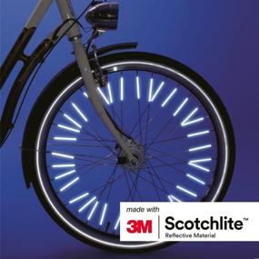 img 1 attached to 🚲 Enhance Bike Safety with Salzmann 3M Spoke Reflectors - High Visibility, 72 Silver Pieces