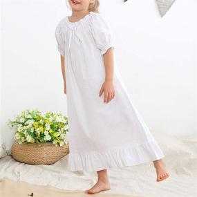 img 1 attached to 👗 Stylish and Comfortable BOOPH Nightgown: Adorable Toddler Nightwear for Girls