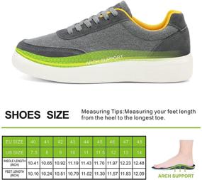 img 2 attached to 👟 Men's Comfortable Plantar Fasciitis Support Sneakers