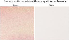img 3 attached to Crafasso 12x12 300gms Premium Glitter Cardstock, Light Pink, 15 Sheets