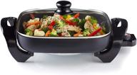 🍳 ce23741 continental electric 12-inch electric non-stick skillet, black логотип