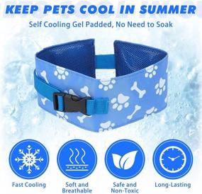 img 3 attached to Dog Cooling Collar Bandana Breathable