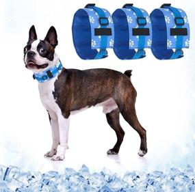 img 4 attached to Dog Cooling Collar Bandana Breathable