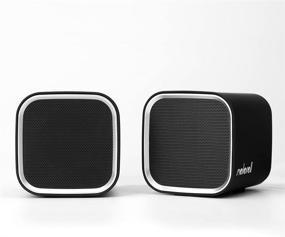 img 2 attached to 🔊 Moloroll USB Powered Computer Speakers - Small Wired 2.0 Channels Dual Stereo with Clear Bass, Less Distortion - for Desktop PC, Laptop, Mac