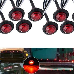 img 3 attached to NBWDY 10Pcs 3/4 Inch Red LED Marker Lights