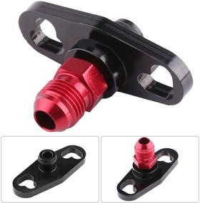 img 2 attached to Enhance Performance with Qiilu Car Fuel Rail Adapter: Perfect Toyota Nissan Fuel Rail Pressure Regulator Adapter including Fittings