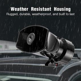img 3 attached to AUXMART 100W 12V Car Siren Horn: Enhance Your Vehicle's Safety with 7 Tone Sound, PA Speaker, and Mic
