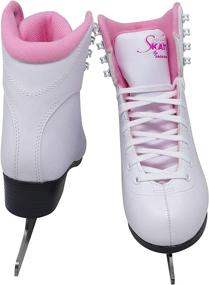 img 3 attached to 💙 Jackson Ultima GS180 SoftSkate Women's Ice Skates in Vibrant Blue, Fleece Lining, Enhanced with Pink & Purple accents - Ultimate Comfort & Style