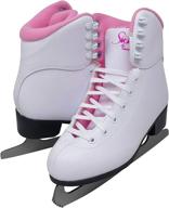 💙 jackson ultima gs180 softskate women's ice skates in vibrant blue, fleece lining, enhanced with pink & purple accents - ultimate comfort & style logo