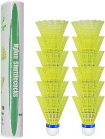 img 4 attached to 🏸 ZHENAN 12-Pack High-Speed Badminton Shuttlecocks, 77 Grains - Advanced Nylon Feather Birdies (Yellow, Nylon) with Superior Stability and Durability - Ideal for Indoor/Outdoor Sports, Hight-Speed Badminton Training