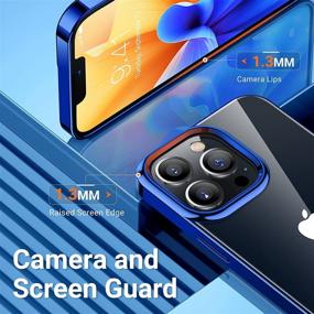 img 1 attached to 📱 TORRAS Crystal Clear Compatible for iPhone 13 Pro Case 6.1 Inch - Navy Blue | Slim Fit Ultra Thin Silicone TPU, Shockproof iPhone 13 Pro Phone Case