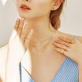 img 2 attached to 🎁 Stylish 3Pcs Zodiac Gold Layered Necklaces: Retro Astrology Pendant Set for Women - Perfect Birthday, Anniversary, Valentine's or Mother's Day Jewelry Gift