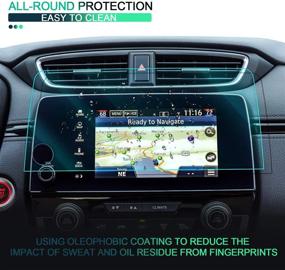 img 1 attached to 🔵 2021 Upgraded Honda CRV Screen Cover Protector - Blue Light Blocking, NO Glare - Fits Honda CR-V 2017 2018 2019 2020 2021