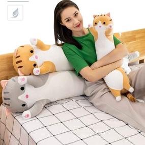 img 3 attached to 🧸 Cuddly Cartoon Stuffed Animal Plushie Pillows - Perfect for Kids' Home Store