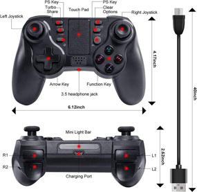 img 3 attached to Контроллер Uniway Compatible Playstation Vibration