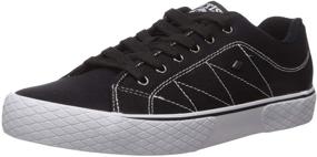 img 4 attached to 👟 Black Vulcanized Canvas Sneaker with Vulture Design