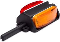 🚛 lumitronics pre-wired right fender clearance trailer light assembly: enhanced safety with amber/red lights logo