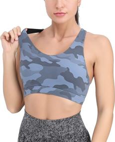 img 1 attached to Criss Cross Removable Black L Women's Lounge Running Girl WX2353