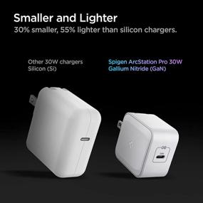 img 1 attached to Spigen 30W USB-C Power Charger, GaN II Compact & Foldable – Fast Charge for MacBook Air, 🔌 iPhone 13 Pro Max, 12 mini, iPad Pro, Galaxy S21 Plus, Note 20 Ultra, Pixel 5, Z Flip 3