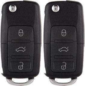 img 4 attached to 🔑 SCITOO 2X Volkswagen Key Fob Shell Keyless Entry Remote Case for Beetle CC Eos NBG735868T HLO1J0959753AM