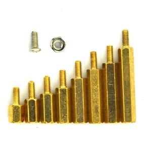 img 3 attached to Metric M2.5 Hex Male-Female Brass Standoff/Stainless Steel Screw Nut Assortment Kit for Raspberry Pi. Spacer Set: 6mm, 8mm, 10mm, 12mm, 15mm, 18mm, 20mm, 25mm. M2.5 Nut, M2.5 x 6mm Screw.