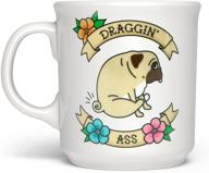 ☕️ genuine fred draggin say anything mug, 16 oz, white logo