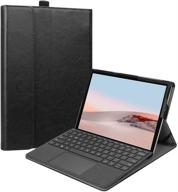 💼 fintie case for microsoft surface go 3/2/1 - multipurpose portfolio business cover with type cover keyboard compatibility (black) logo