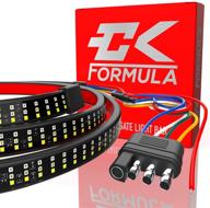 enhance truck safety with ck formula 48” triple row led tailgate light bar - 5 functions! logo