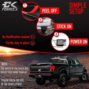 img 1 attached to Enhance Truck Safety with CK Formula 48” Triple Row LED Tailgate Light Bar - 5 Functions!