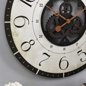 img 1 attached to ⏰ FirsTime & Co. Carlisle Gears Wall Clock, 27 in, Multi-Color Wood Plastic