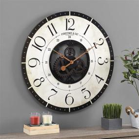 img 3 attached to ⏰ FirsTime & Co. Carlisle Gears Wall Clock, 27 in, Multi-Color Wood Plastic