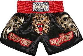 img 4 attached to Шорты для боя Muay Thai FLUORY: премиум одежда для тренировок по ММА, захватывающей борьбы, клеточного боя и единоборств