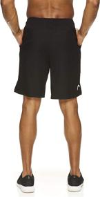 img 2 attached to Performance-Men's Break Point Shorts with Breathable Mesh Insert for Workouts, Gym, and Running - Elastic Waistband & Drawstring