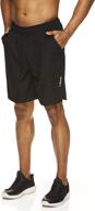 performance-men's break point shorts with breathable mesh insert for workouts, gym, and running - elastic waistband & drawstring логотип