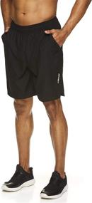 img 4 attached to Performance-Men's Break Point Shorts with Breathable Mesh Insert for Workouts, Gym, and Running - Elastic Waistband & Drawstring