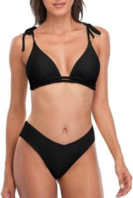 img 4 attached to Charmo Womens Bathing Shoulder Swimsuits