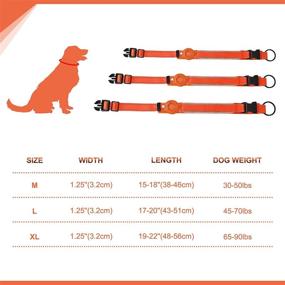 img 1 attached to 🐶 PETNANNY Airtag Dog Collar: Durable and Adjustable Pet Collar with Airtag Holder for Medium/Large Dogs