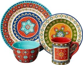 img 3 attached to 🍽️ Multicolored Certified International 89114 Dinnerware