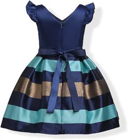 img 2 attached to 👗 Multicolored Formal Princess Sleeve Girls' Dresses for Girls' Clothing